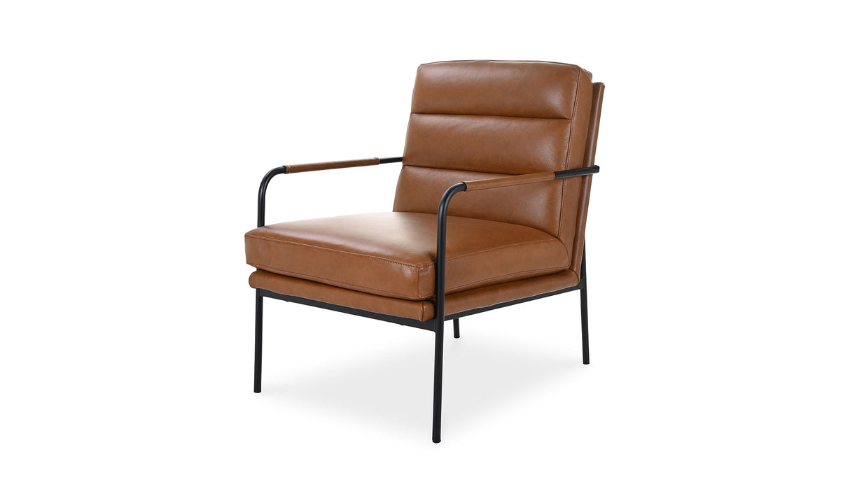 Verlaine Armchair Chestnut Brown by Moe's Home at Eve Furniture