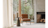 Verlaine Armchair Chestnut Brown by Moe's Home at Eve Furniture