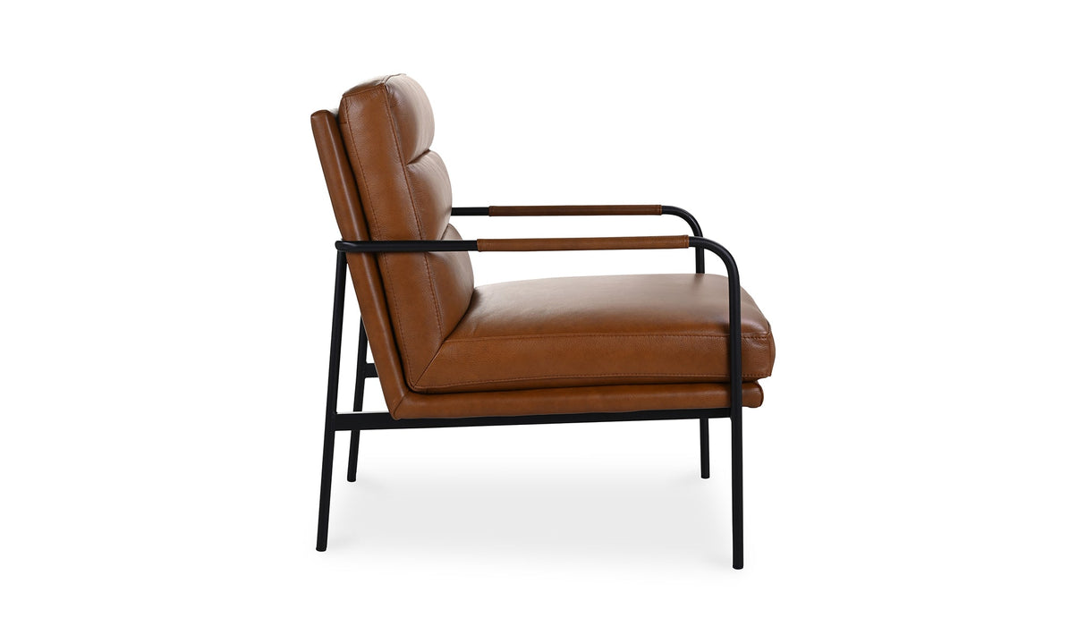 Verlaine Armchair Chestnut Brown by Moe's Home at Eve Furniture