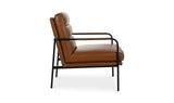 Verlaine Armchair Chestnut Brown by Moe's Home at Eve Furniture