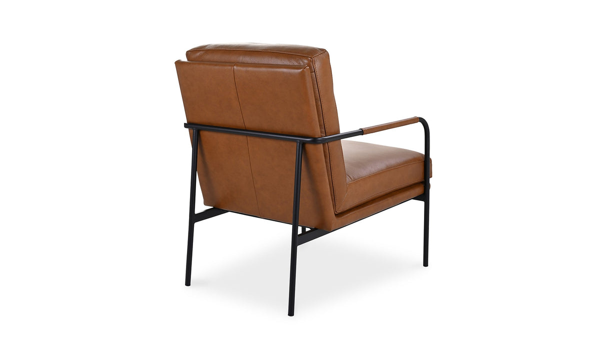 Verlaine Armchair Chestnut Brown by Moe's Home at Eve Furniture