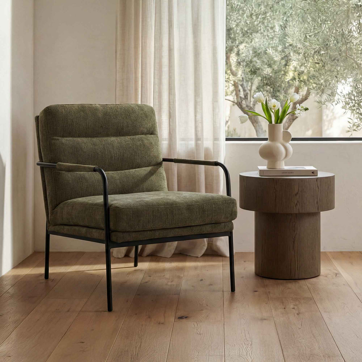 Verlaine Olive Chair by Moe's Home at Eve Furniture