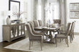 Vermillion Gray Cashmere Extendable Dining Set by Homelegance at Eve Furniture