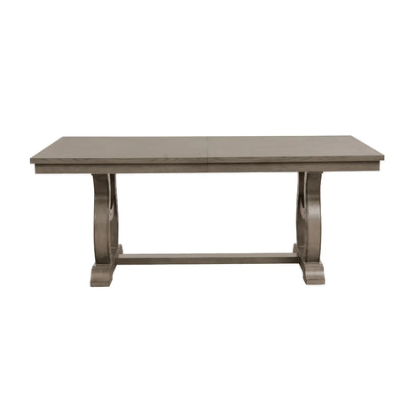 Vermillion Gray Cashmere Extendable Dining Table by Homelegance at Eve Furniture