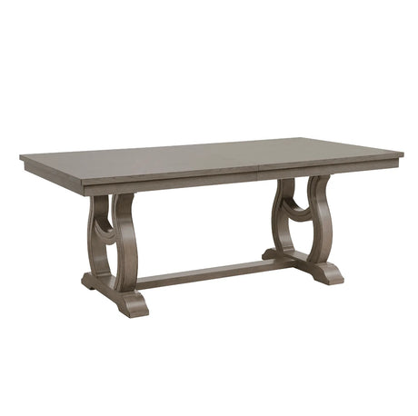 Vermillion Gray Cashmere Extendable Dining Table by Homelegance at Eve Furniture