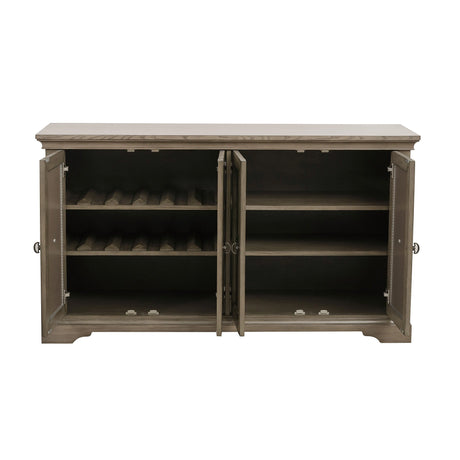 Vermillion Gray Cashmere Server by Homelegance at Eve Furniture
