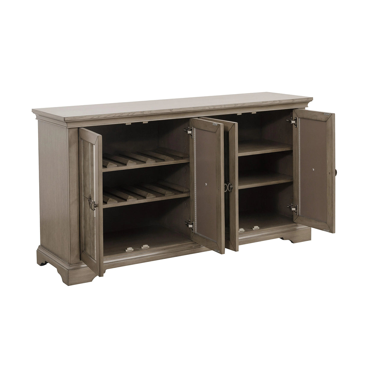 Vermillion Gray Cashmere Server by Homelegance at Eve Furniture