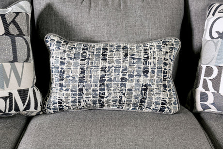 Verne Bluish Gray Sofa & Loveseat by Furniture of America at Eve Furniture