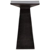 Vernell Side Table, Antique Nickel by Dovetail at Eve Furniture
