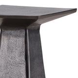 Vernell Side Table, Antique Nickel by Dovetail at Eve Furniture