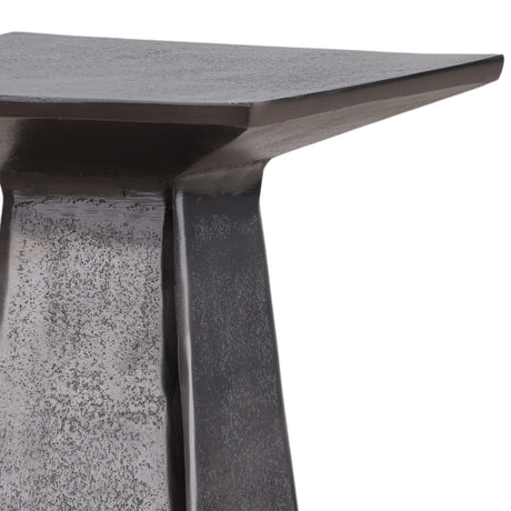 Vernell Side Table, Antique Nickel by Dovetail at Eve Furniture
