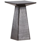 Vernell Side Table, Antique Nickel by Dovetail at Eve Furniture