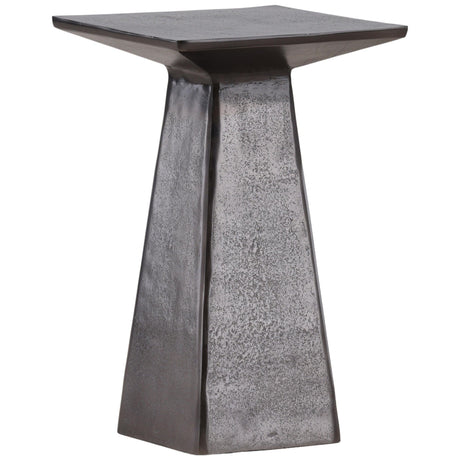Vernell Side Table, Antique Nickel by Dovetail at Eve Furniture