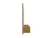 Vernon 62.99 Floating Entertainment Center in Off White and Cinnamon by Manhattan Comfort at Eve Furniture