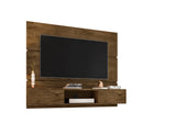 Vernon 62.99 Floating Entertainment Center in Rustic Brown by Manhattan Comfort at Eve Furniture