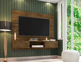 Vernon 62.99 Floating Entertainment Center in Rustic Brown by Manhattan Comfort at Eve Furniture