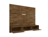 Vernon 62.99 Floating Entertainment Center in Rustic Brown by Manhattan Comfort at Eve Furniture