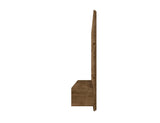 Vernon 62.99 Floating Entertainment Center in Rustic Brown by Manhattan Comfort at Eve Furniture