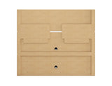 Vernon 62.99 Floating Entertainment Center in Rustic Brown by Manhattan Comfort at Eve Furniture