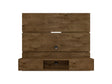 Vernon 62.99 Floating Entertainment Center in Rustic Brown by Manhattan Comfort at Eve Furniture