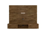 Vernon 62.99 Floating Entertainment Center in Rustic Brown by Manhattan Comfort at Eve Furniture