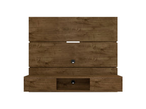 Vernon 62.99 Floating Entertainment Center in Rustic Brown by Manhattan Comfort at Eve Furniture