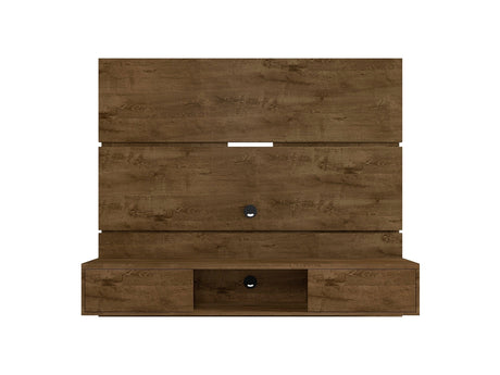 Vernon 62.99 Floating Entertainment Center in Rustic Brown by Manhattan Comfort at Eve Furniture