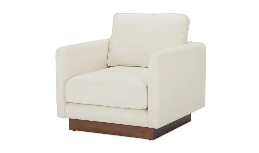 Vernon Accent Chair White by Moe's Home at Eve Furniture