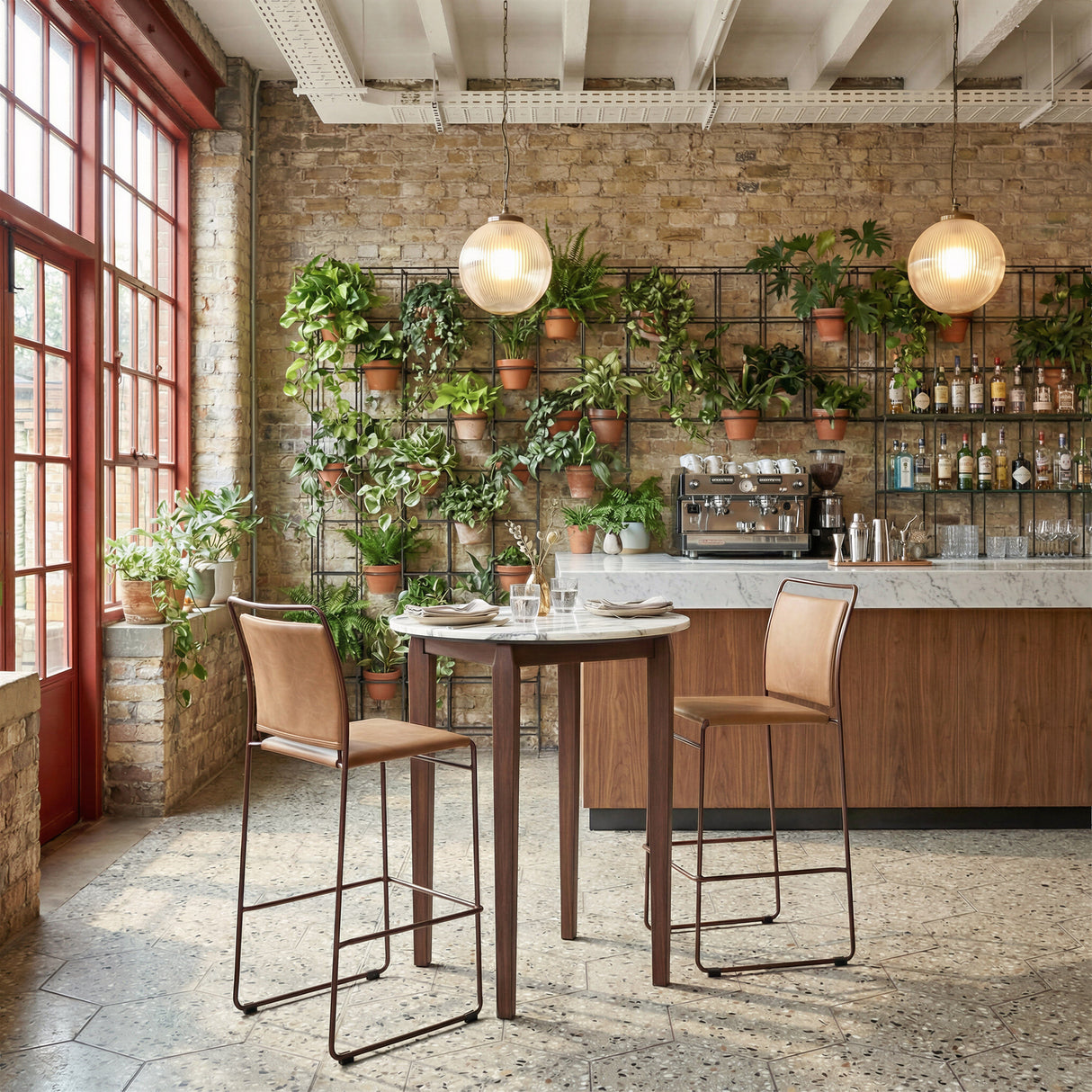 Vernon White Bar Table by Zuomod at Eve Furniture