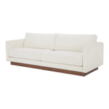 Vernon White Sofa by Moe's Home at Eve Furniture