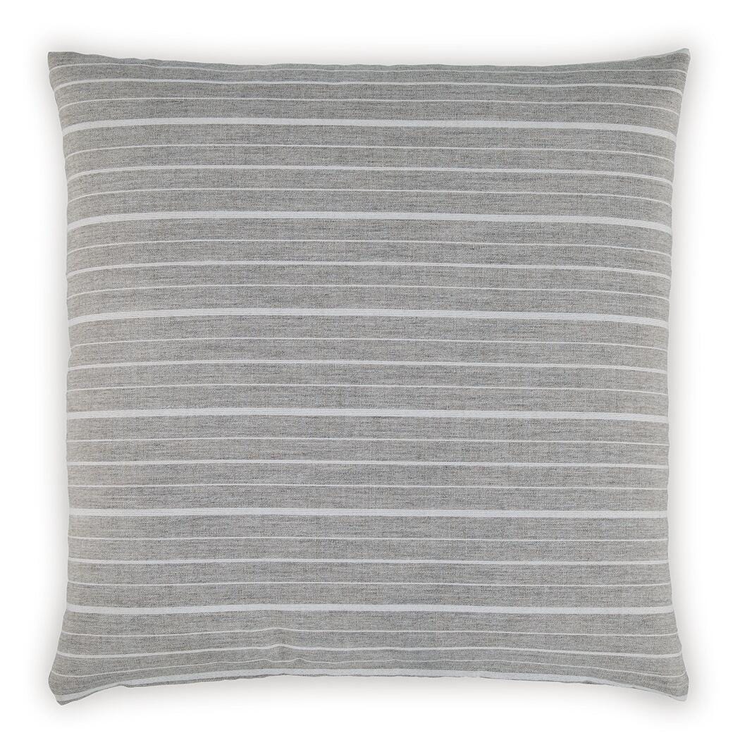 Vernthrone Taupe/White Pillow by Ashley at Eve Furniture