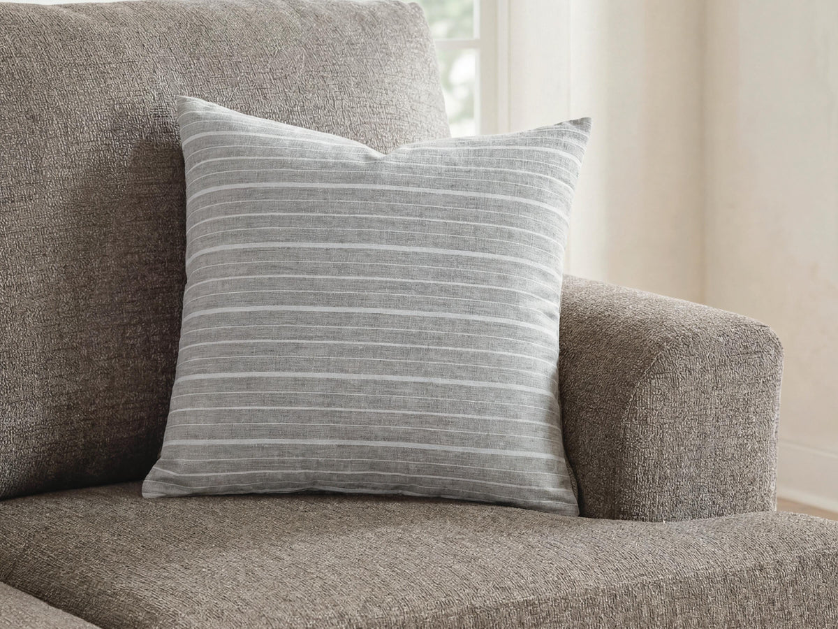 Vernthrone Taupe/White Pillow by Ashley at Eve Furniture