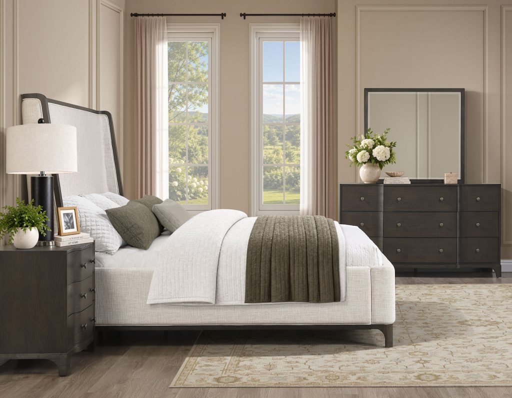 Verona Brown King 4-Piece Bedroom Set