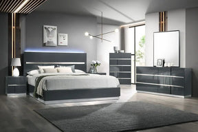 Verona Grey Platform Bedroom Set by New Era Innovations at Eve Furniture