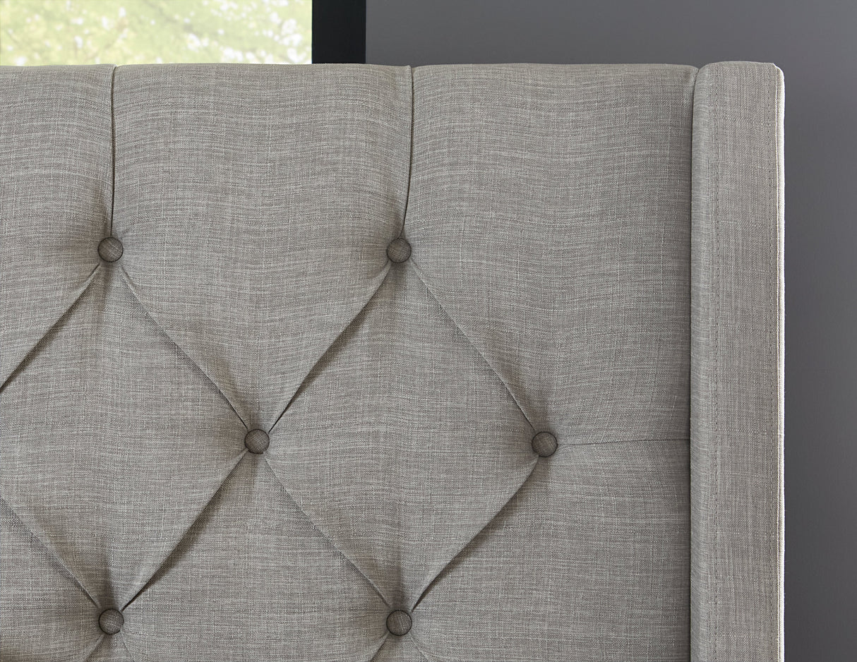 Verona Tufted Upholstered Headboard in Speckled Grey by Modus Furniture at Eve Furniture