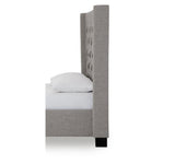 Verona Tufted Upholstered Headboard in Speckled Grey by Modus Furniture at Eve Furniture