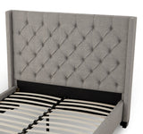 Verona Tufted Upholstered Headboard in Speckled Grey by Modus Furniture at Eve Furniture