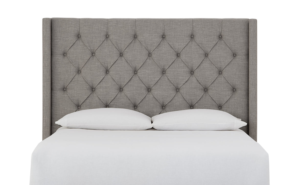 Verona Tufted Upholstered Headboard in Speckled Grey by Modus Furniture at Eve Furniture