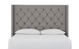 Verona Tufted Upholstered Headboard in Speckled Grey by Modus Furniture at Eve Furniture