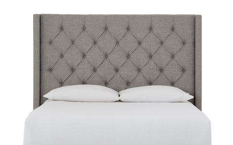 Verona Tufted Upholstered Headboard in Speckled Grey by Modus Furniture at Eve Furniture