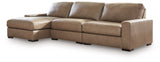 Veronella Sahara 3-Piece Sectional with LAF Chaise by Ashley at Eve Furniture
