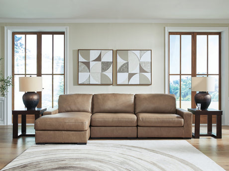 Veronella Sahara 3-Piece Sectional with LAF Chaise by Ashley at Eve Furniture