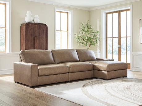 Veronella Sahara 3-Piece Sectional with RAF Chaise by Ashley at Eve Furniture