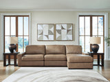 Veronella Sahara 3-Piece Sectional with RAF Chaise by Ashley at Eve Furniture