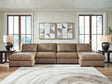 Veronella Sahara 4-Piece Double Chaise Sectional by Ashley at Eve Furniture