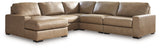 Veronella Sahara 5-Piece Sectional with LAF Chaise by Ashley at Eve Furniture