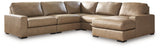 Veronella Sahara 5-Piece Sectional with RAF Chaise by Ashley at Eve Furniture