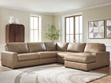 Veronella Sahara 5-Piece Sectional with RAF Chaise by Ashley at Eve Furniture