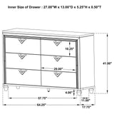 Veronica Light Silver 4-Piece Queen Bedroom Set with Upholstered LED Headboard