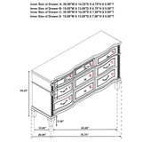 Veronica Silver Oak and Ivory 5-Piece California King Storage Bed with LED Headboard